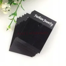 800 шт/партия черные пластиковые серьги карта с бархатом пользовательские ювелирные изделия карты серьги упаковочные карты для витрины