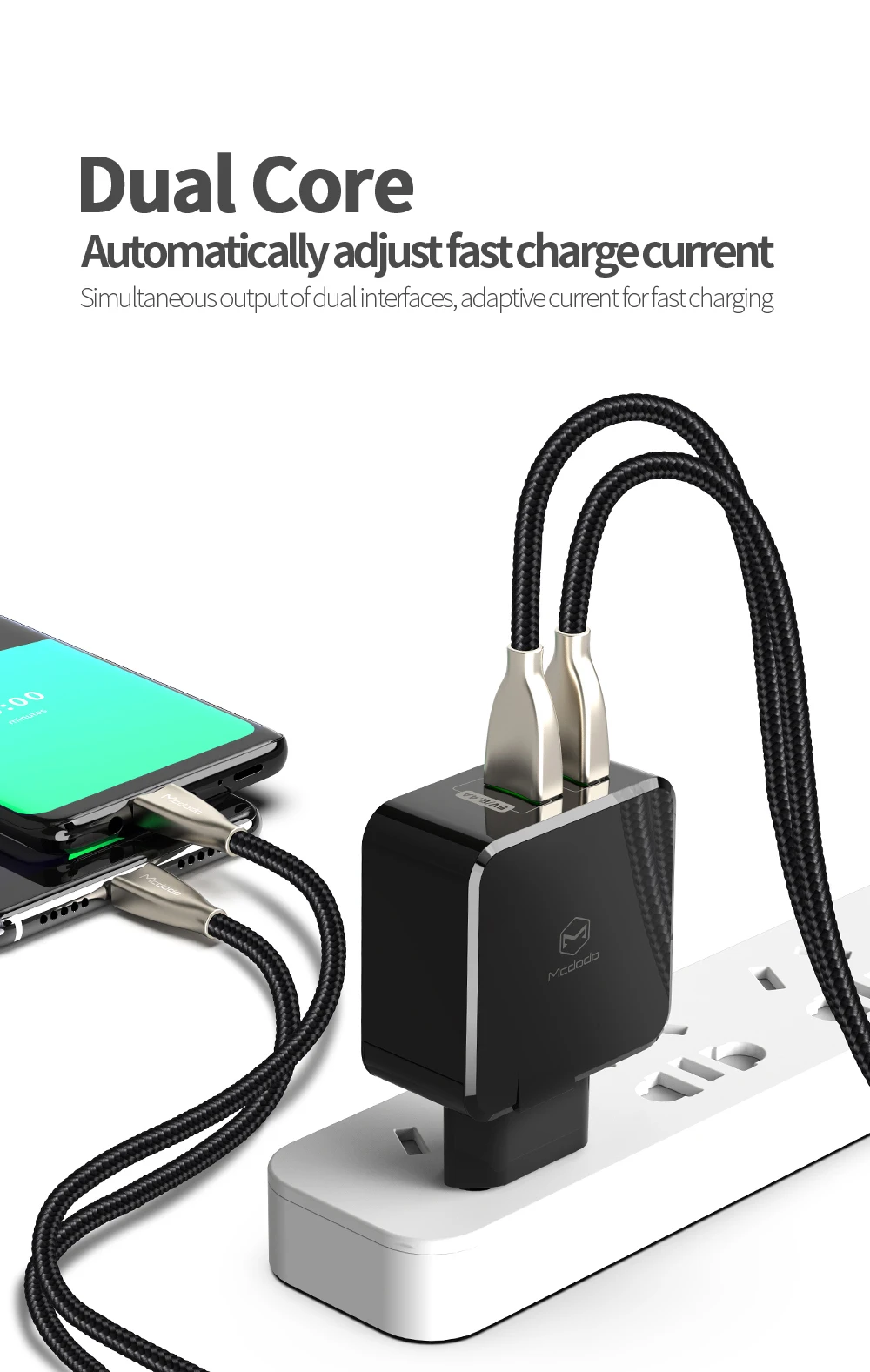 Mcdodo EU/UK адаптер USB зарядное устройство 5A супер быстрая зарядка SCP для HUAWEI P30 mate 20 pro зарядное устройство для мобильного телефона VOOC для OPPO xiaomi