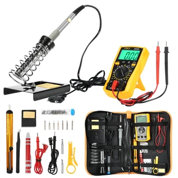 

Multi-functional 60W Soldering Iron Kits Adjustable Temperature Welding Tool Advanced Digital Multimeter Mobile PC Repair Tools