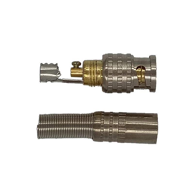 Evolylcam 5PCS Gold BNC Male Video Plug Coupler Connector to Screw For RG59 Cable Adapter CCTV Security Camera System Converter Evolylcam 5PCS Gold BNC Male Video Plug Coupler Connector to Screw For RG59 Cable Adapter CCTV Security Camera System Converter