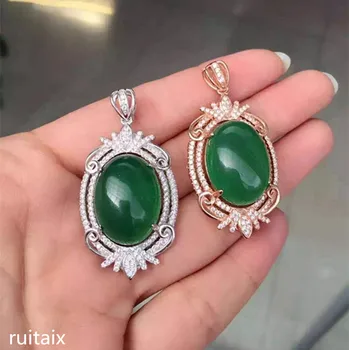 

KJJEAXCMY boutique jewels S925 Pure silver natural ruby medulla pendant + necklace inlay decoration bowknot curve wildflowers