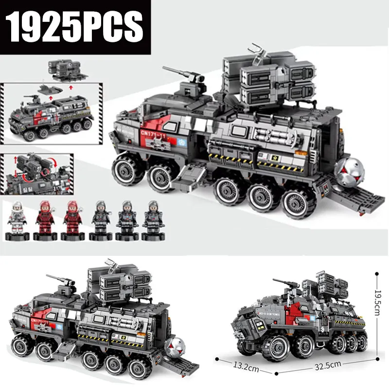 

The Wandering Earth CN171 Troop Carrier Military fit technic city Swat tank Building Blocks Bricks Model toys kid gift