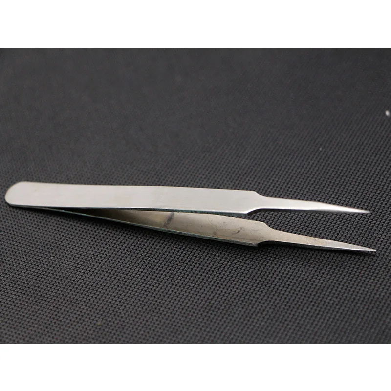 10Pcs/Lot Long Nose Tweezer Stainless Steel Stiff and Thickening Durable Clip Dot TS14
