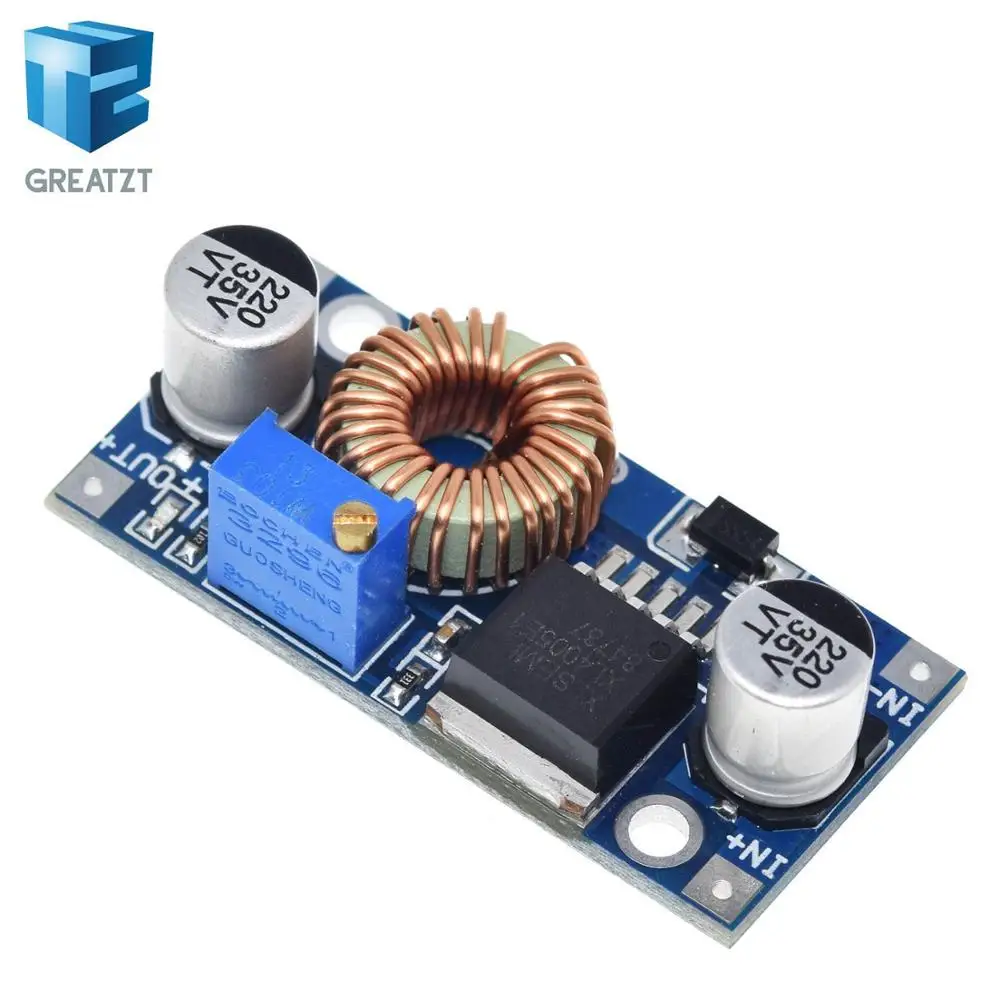 Free shipping!1pcs XL4005 DSN5000 Beyond LM2596 DC adjustable step down 5A power Supply module Large current power|step-down 5a|power supplylm2596