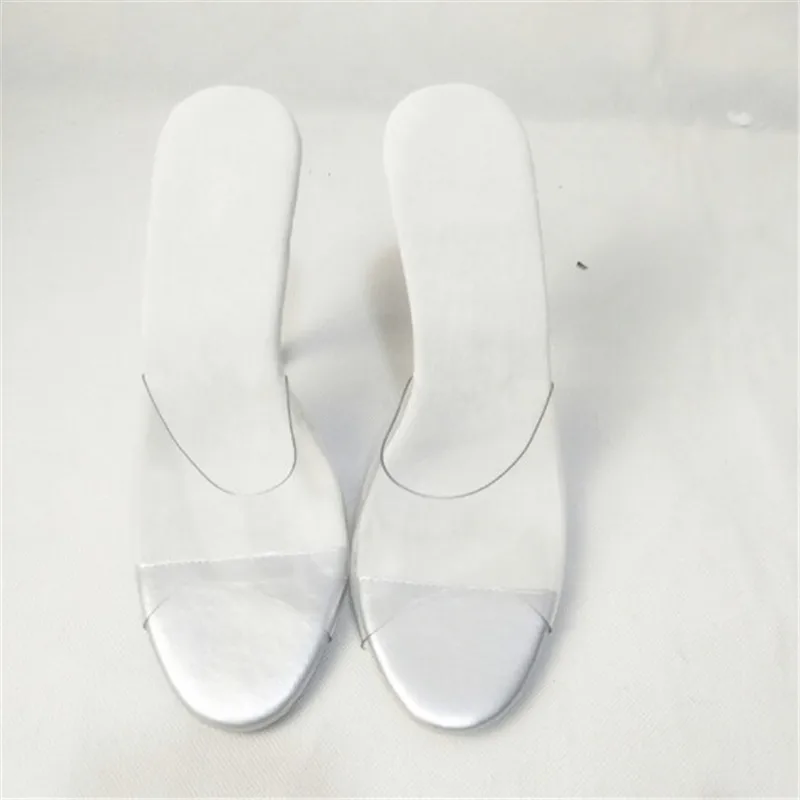 New custom-made, transparent heels, 12 cm sexy model runway shoes, pole dancing practice, dance shoes