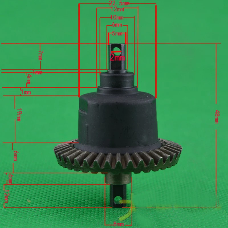 1PC REMO 1/10 High Speed Model Car Differential Kit P2951 Differential Gears Complete Diff. Gear for Huanqi 727 Slash RC Cars 1PC REMO 1/10 High Speed Model Car Differential Kit P2951 Differential Gears Complete Diff. Gear for Huanqi 727 Slash RC Cars