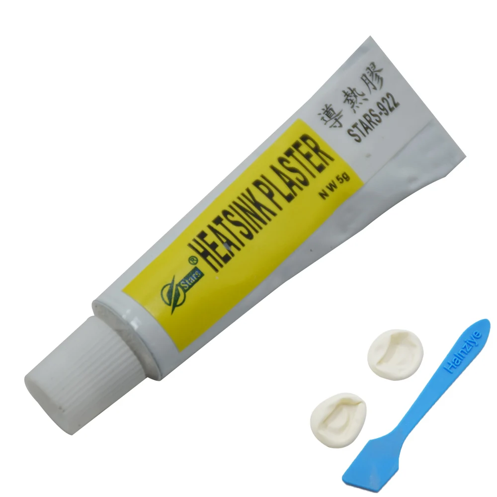 

5Pcs STARS-922 5g Thermal Grease Conductive Heatsink Plaster Viscous Adhesive Chip CPU GPU VGA RAM IC Cooler Radiator Cooling