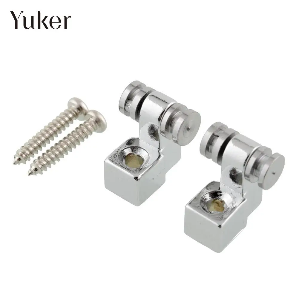 Chrome avec Vis Argent Guitare Rouleau /À Cordes Arbres Guides pour Retenue Fender Strat Stratocaster Tele Telecaster Guitare /Électrique