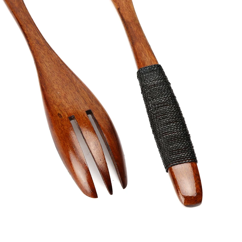 Set of 2pcs Wood Forks Dessert Fruit Salad Cake Fork Japanese Style Wooden Forks Kids Children Tableware Kitchen Accessories (5)