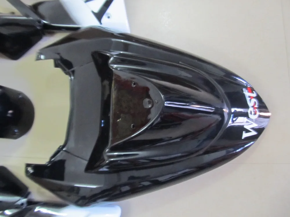 Набор обтекателей для мотоцикла KAWASAKI Ninja ZX10R 2004 2005 04 05 WEST белый глянец Черный набор