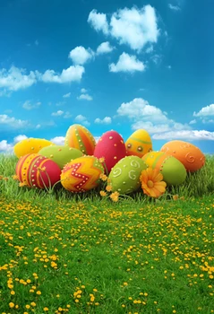 

thin vinyl Photography Backdrop Easter Egg Custom Photo Prop backgrounds 1.5Mx2.5M F-067