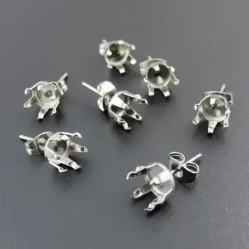 

Cup Diameter 3/4/5/6/7/8/9/10mm Diy Earrings, Stud Earrings Findings, Stainless Steel Ear Post,Women Earrings Cup Components