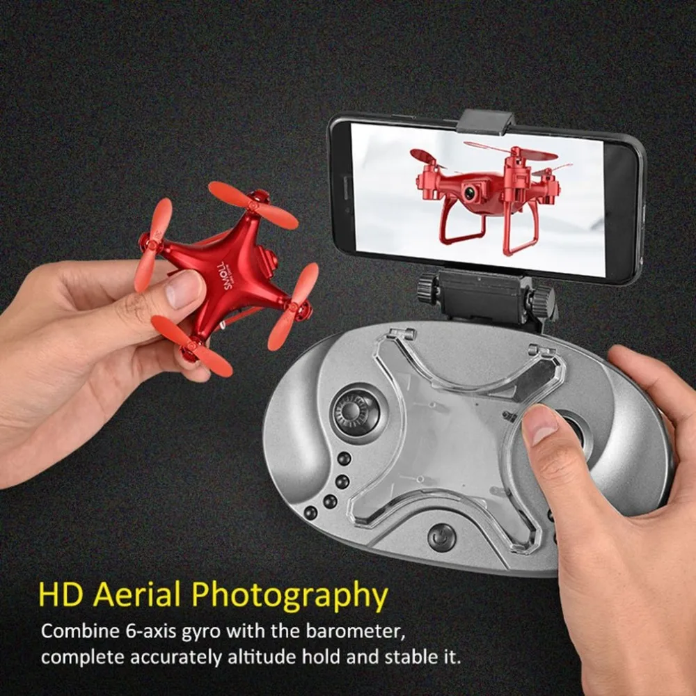 

Mini RC Drone Remote Control Quadcopter with 2MP HD Camera Helicopter Headless Mode Gravity Sensor Aircraft S26