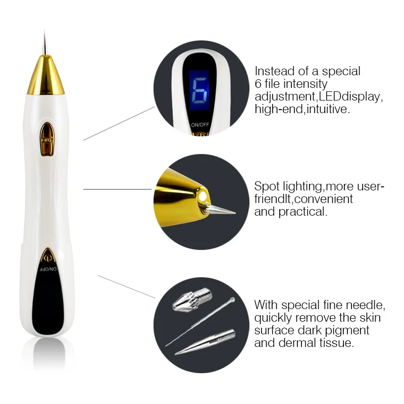 Лазерный прибор для удаления родинок/шесть киосков ЖК-дисплей для удаления веснушек и татуировок плазменная ручка средство для удаления бородавок инструмент для ухода за кожей