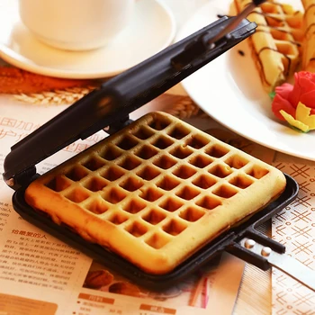 

Love Breakfast Bakeware Waffle maker Mold For Baking Pastry Tools DIY Muffins Non-stick Cookie Waffle Cake Baking Pan Mould