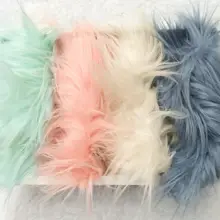 Монгольское длинное одеяло из искусственного меха, реквизит для фотосессии новорожденных детей, реквизит для новорожденных, тканевая корзина для корзин, фотосессия новорожденных 80*100 см