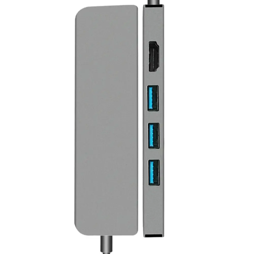 USB C HDMI концентратор адаптер TF кард-ридер USB C концентратор SuperSpeed USB 3,0 порты многопортовый USB C концентратор