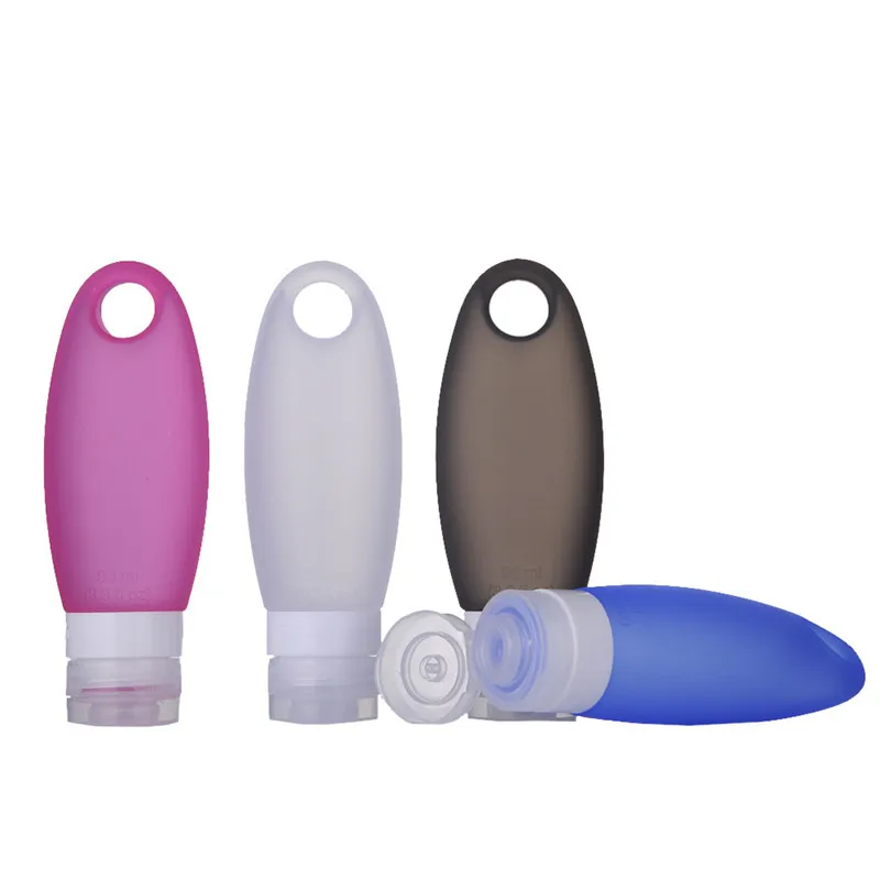 1 pcs 89ML Refillable Refill Bottles Portable Bottle Travel Containers Soft Silicone Containers