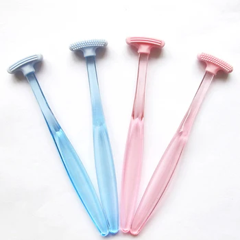 

1pc Brush Toothbrush Health Tongue Scraper Mouth Hygiene Care Oral Cleaner Fresh Breath Maker Teeth Cleaning Tools