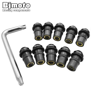 

10pcs/Set M5 Bolts Motorcycle Nuts Windscreen Fairing Screw Fastener Kit for Yamaha YZF R1 R6 R7 600R 750R 1000R FZ1 FZ6 FZ6R