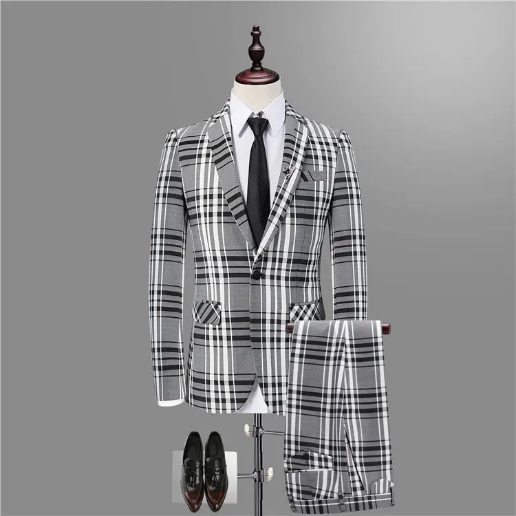 Высококачественный мужской полосатый костюм комплект из 3 предметов, Модный деловой Тонкий костюм куртка, банкетное свадебное платье для приема костюм