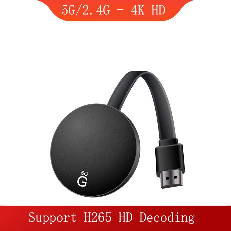 

Fealushon TV Stick 2.4G 5G High Speed Wireless WiFi Display Dongle Receiver 4K HD Airplay DLNA Mirroring to HDTV Projector
