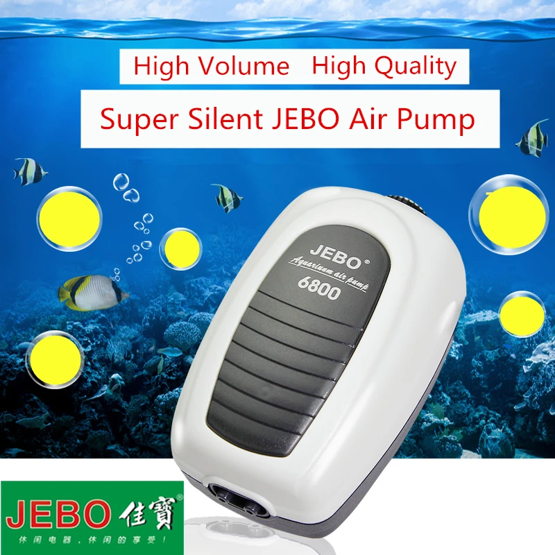 Comprar JEBO Super acuario compresor de bomba de aire para acuario pecera ajustable Silent Quiet Control de aire accesorios de acuario 6100
