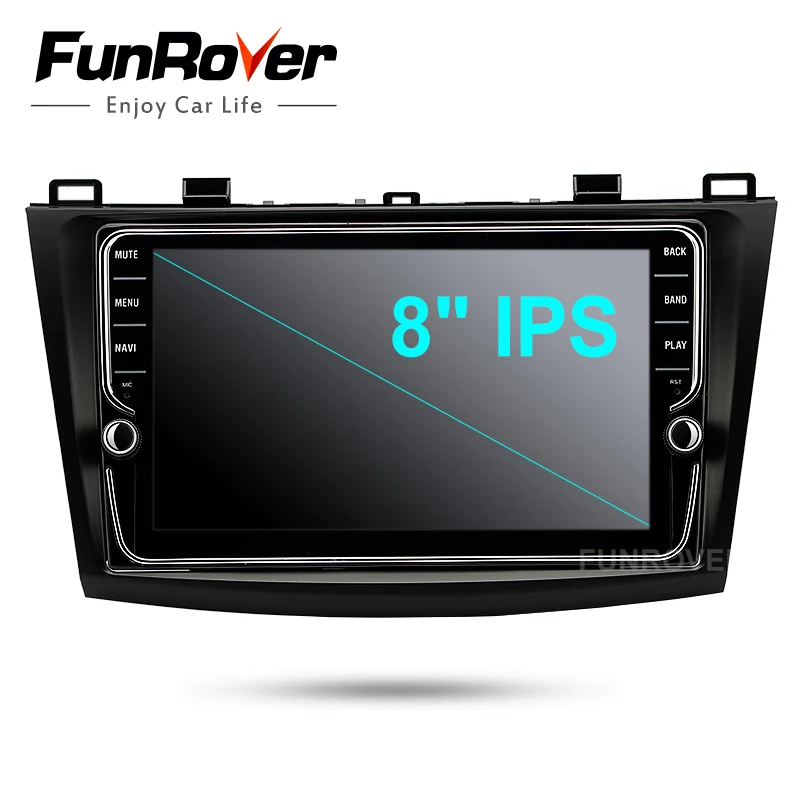 Clearance Funrover 2 Din IPS Android 8.0 Car DVD Player For Mazda3 Axela 2009-2012 Car Multimedia gps navigation Car Radio Player 2G 32G 4