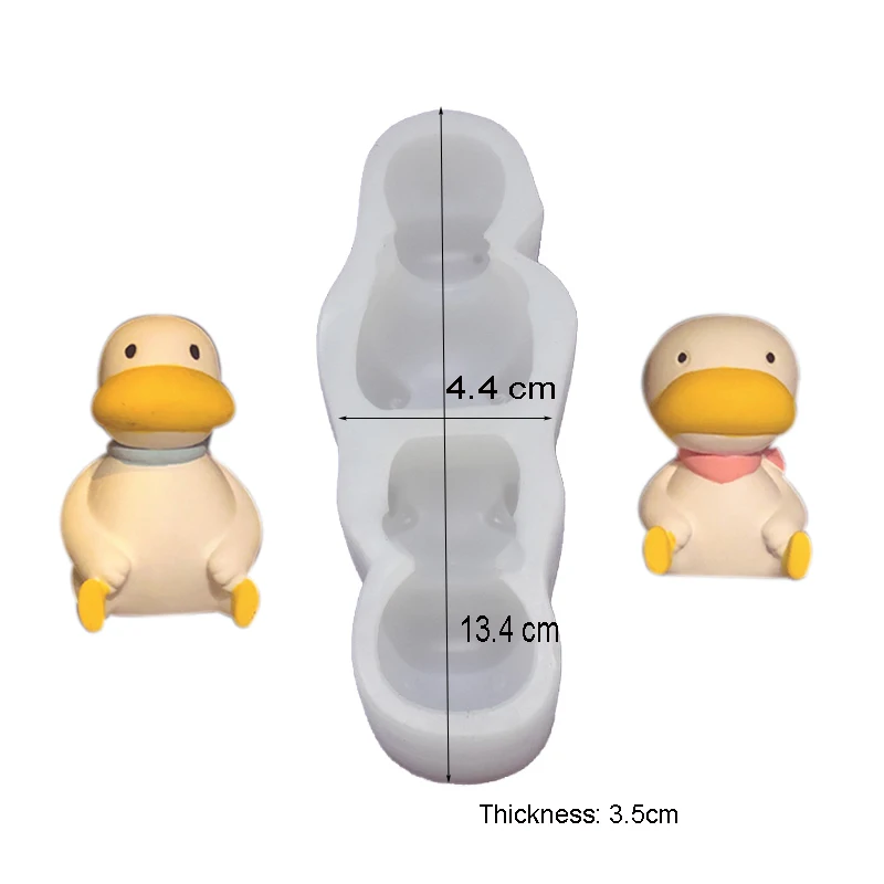 3D Lucky Duck силиконовые формы супер милая заготовка для мыла ароматическая свеча DIY декоративные ремесла Подарочная форма штукатурка фигурка