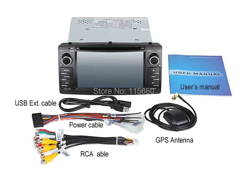 Cables of Toyota Corolla E120 BYD F3 Wince