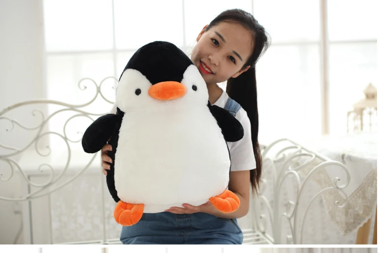 large penguin stuffed animal
