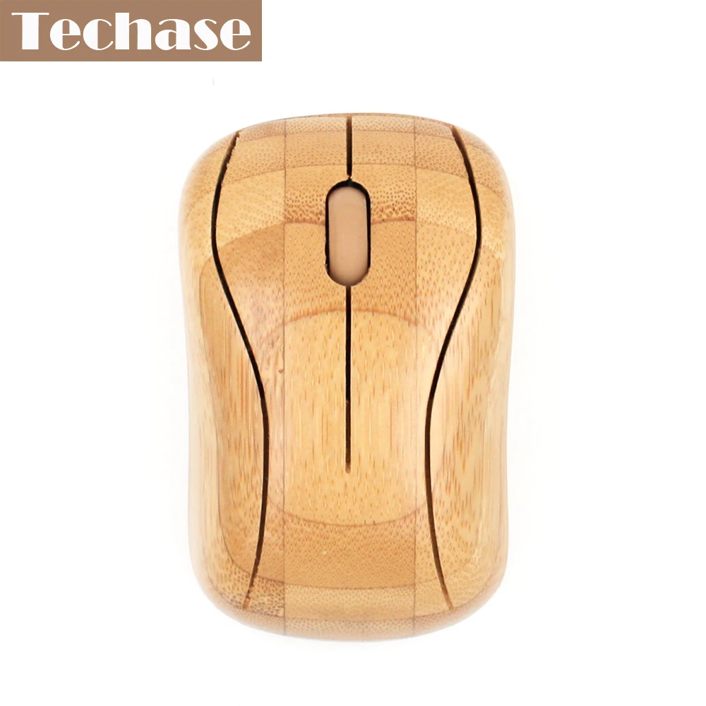 Techase MG93 Мышь Bamboo Mause 2,4 ГГц Беспроводной Mini-USB игр Мышь для компьютера Maus souris gamer мыши игры деревянные Мышь s