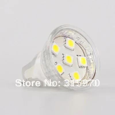 MR11 Светодиодная лампа Smd BI PIN 12VAC 24VAC 6led 505SMD 100LM 10 шт./лот|led lamp light|smd bulbled bulb |