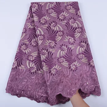 

Free Shipping African Lace Fabric 2019 High Quality Swiss Voile Cotton Lace With Stones Swiss Voile Lace In Switzerland 1676