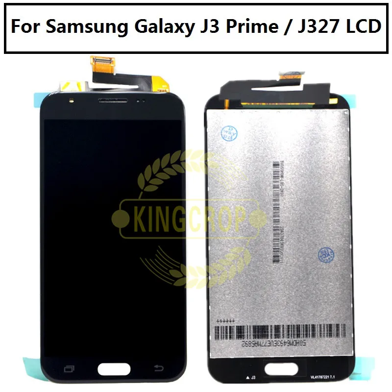 100% протестированный 5 0 ''ЖК дисплей для Samsung Galaxy J3 Emerge 2017 2nd Gen Prime J327 сенсорный