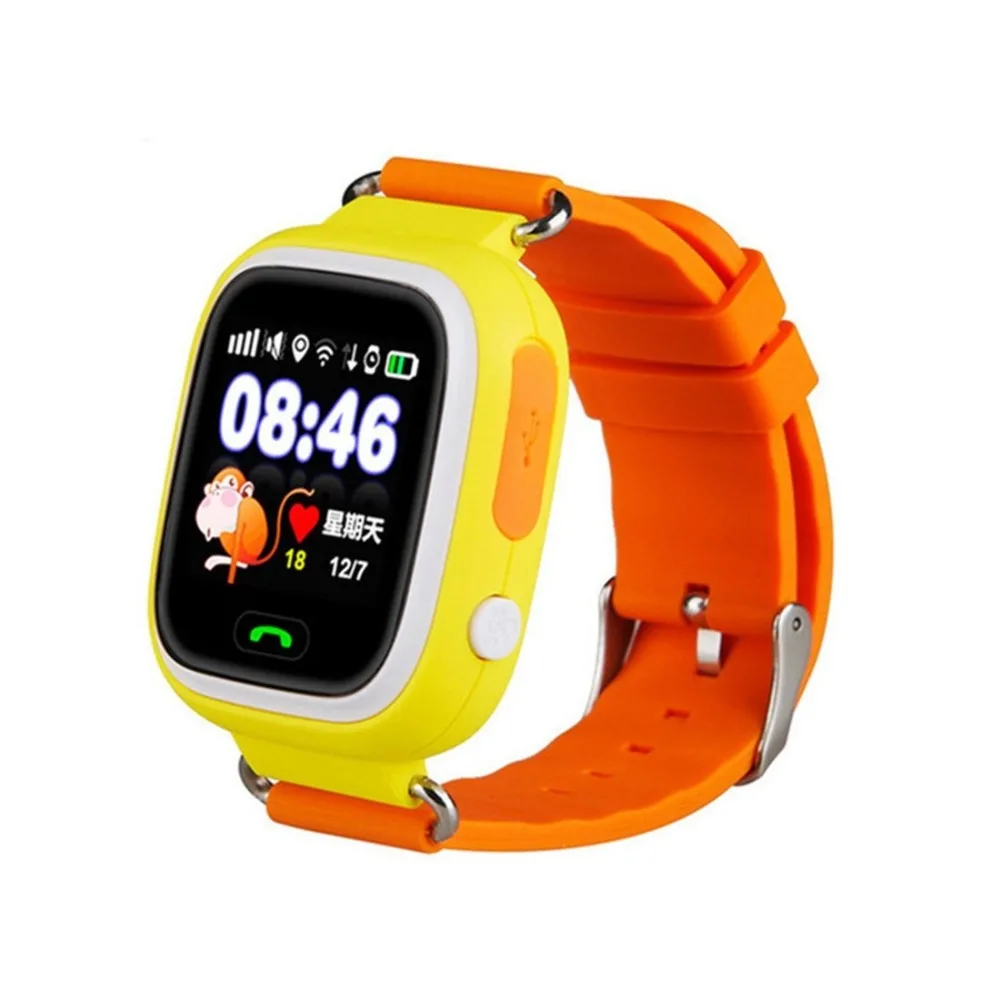 Q90 Samrt Watch for Kids, GPS Tracker Sim Card Smartwatch Phone Anti-lost Finder with SOS Call Children Wristwatch Fitness Track