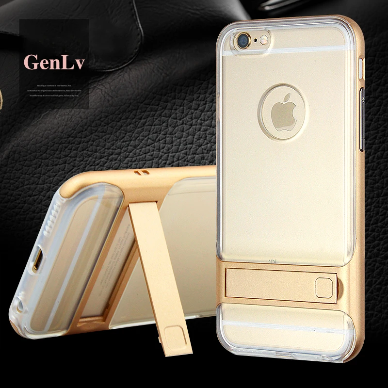 

PC Frame +TPU Silicone Back Cover Case for iPhone 6 6s Plus Samsung Luxury Back Case for iPhone 6 s Plus i6 Fitted Case