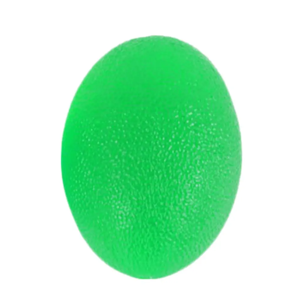 58 мм Силиконовые руки палец упражнения массаж яйцо профилированный захват для фитнеса Снятие напряжения стресс сброс вентиляционный мяч - Цвет: Зеленый