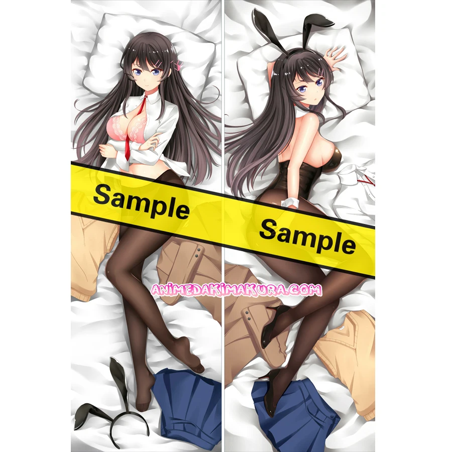 Seishun Buta Yarou wa Bunny Girl Senpai no Yume wo Minai Dakimakura Mai Sakurajima Anime Girl Hugging Body Pillow Case Cover Seishun Buta Yarou wa Bunny Girl Senpai no Yume wo Minai Dakimakura Mai Sakurajima Anime Girl Hugging Body Pillow Case Cover