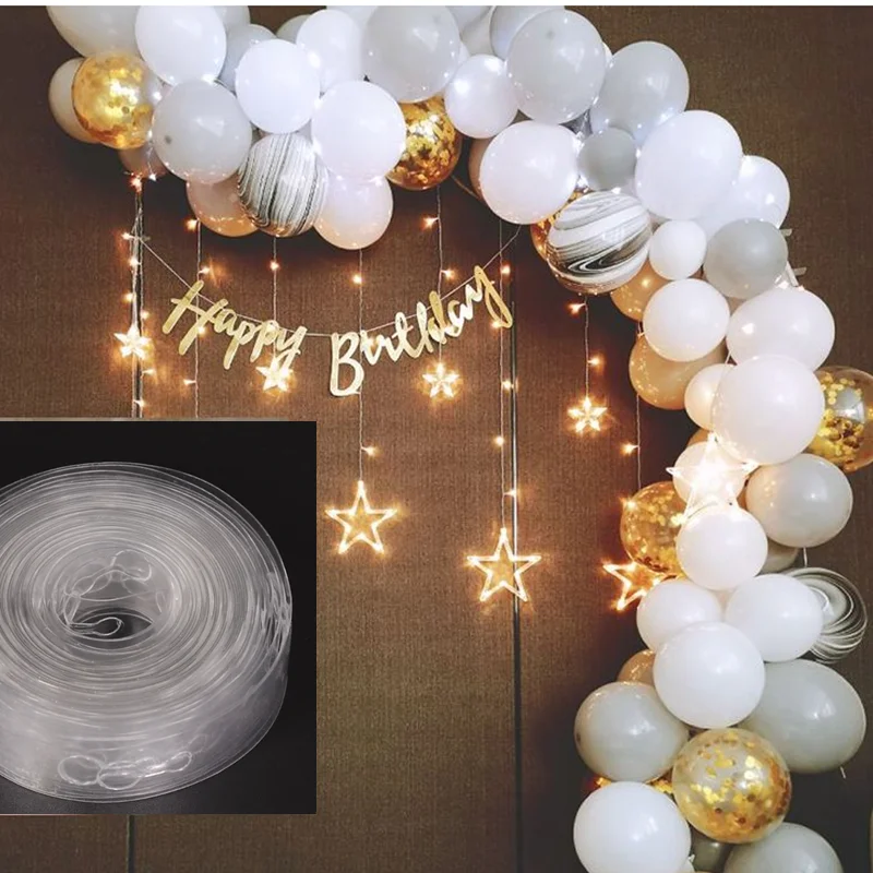us 0 62 33 off diy latex balloons modeling tool plastic balloon chain 5m balloon tie tying knob tool birthday party wedding decoration supplies in tool birthday party