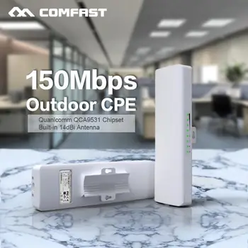 

Comfast CF-E214NV2 2.4G Wireless Outdoor Router 2KM WIFI signal booster Amplifier WDS Network bridge 14dBi Antenna wi fi Access