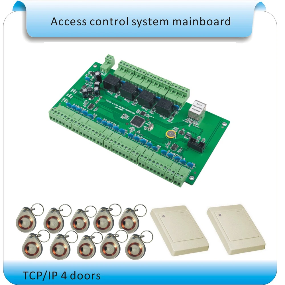 TCP/IP communication 4 entrance gate control /RFID Four