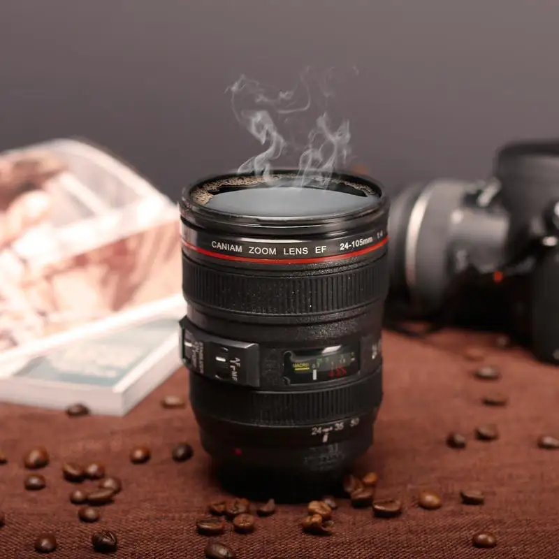 Новая кофейная кружка в виде объектива эмуляционная камера чашка Пивная кружка чашка для вина без крышки черная пластиковая чашка с логотипом Caniam 480 мл M126 кружка-20