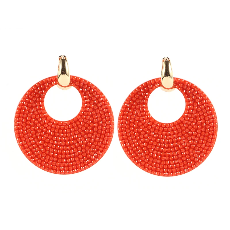 Earrings Coral Red