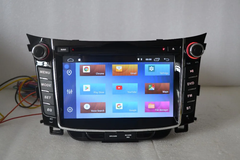 Excellent 2 din 7"Android 8.1 for HYUNDAI I30 2013 car dvd,gps navigation 3G,Wifi,BT,quad core,1024 x 600,support dvr,obd2,touch screen 7