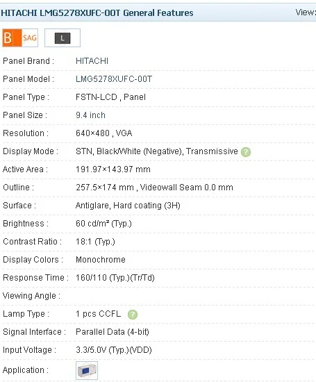 LMG5278XUFC 00T 9 4 дюймовый промышленный ЖК дисплей новый и класс A + в наличии