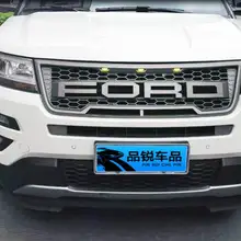 Ford Explorer Grill And Get Free Shipping On Aliexpress Jinghang Abs Chrome Car Front Per Mesh Grille Around Trim Racing Grills For Ford Explorer 2016