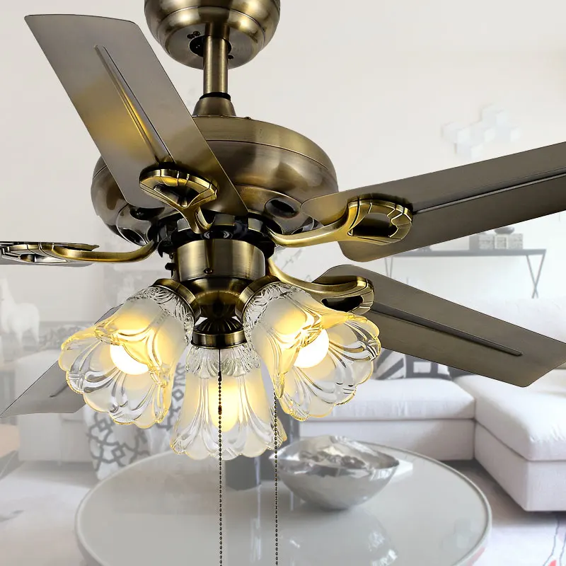 Us 120 0 Iron Brown Blades Super Cool Ceiling Fan Light 4201 Blz Indoor Ceiling Fan With Light Kit In Ceiling Fans From Lights Lighting On
