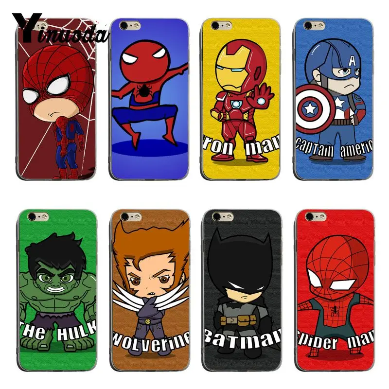 Yinuoda Marvel The Avengers Hero Printing Drawing protection phone Cover Case For iPhone 8 8plus ...