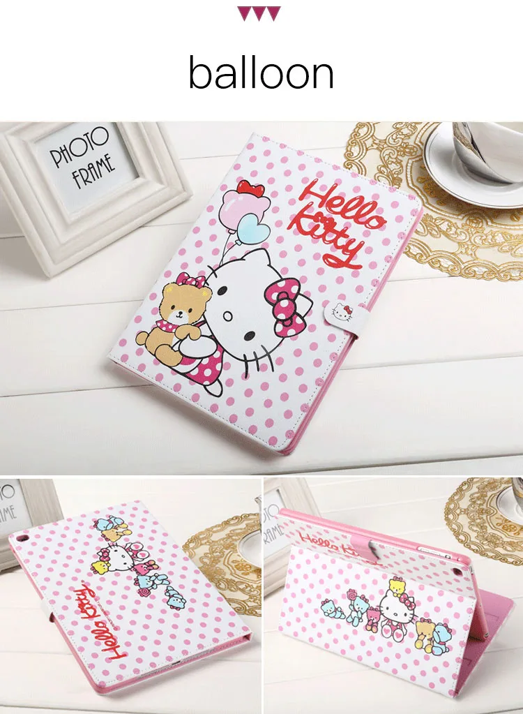 

Tablet Protective Case For apple ipad mini 1 2 3 Flip smart stand cover pu leather Cute kitty Cartoon illustration Case 7.9inch